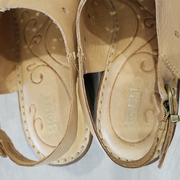 Born Galoa Slingback Size 9M Natural Color - Picture 9 of 14